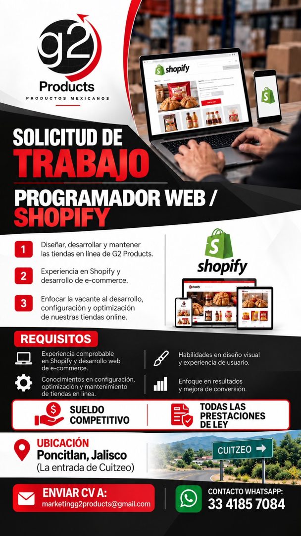 Banner del anuncio de la vacante