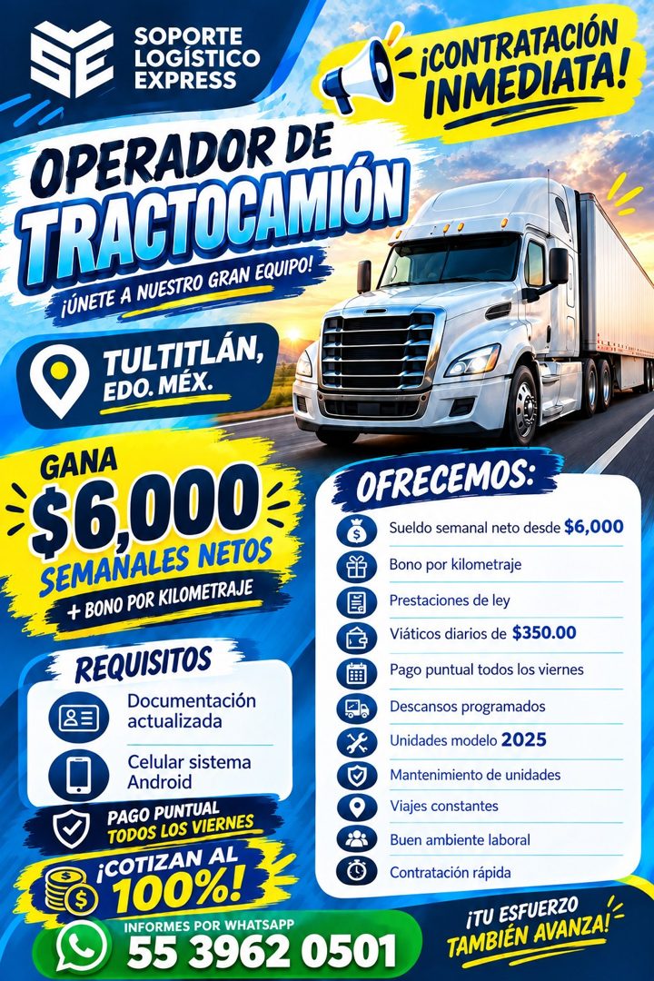 Banner del anuncio de la vacante