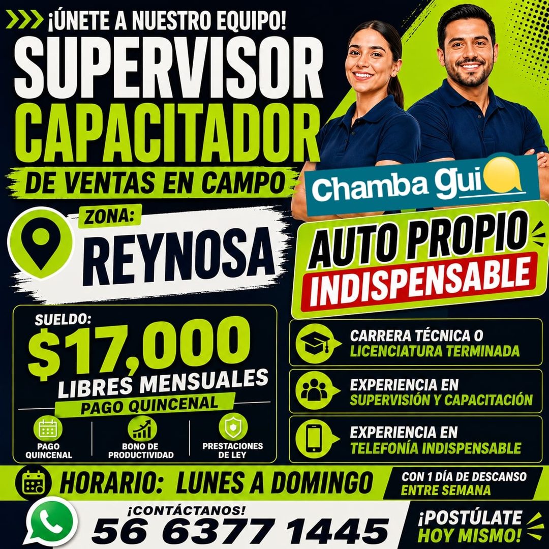 Banner del anuncio de la vacante