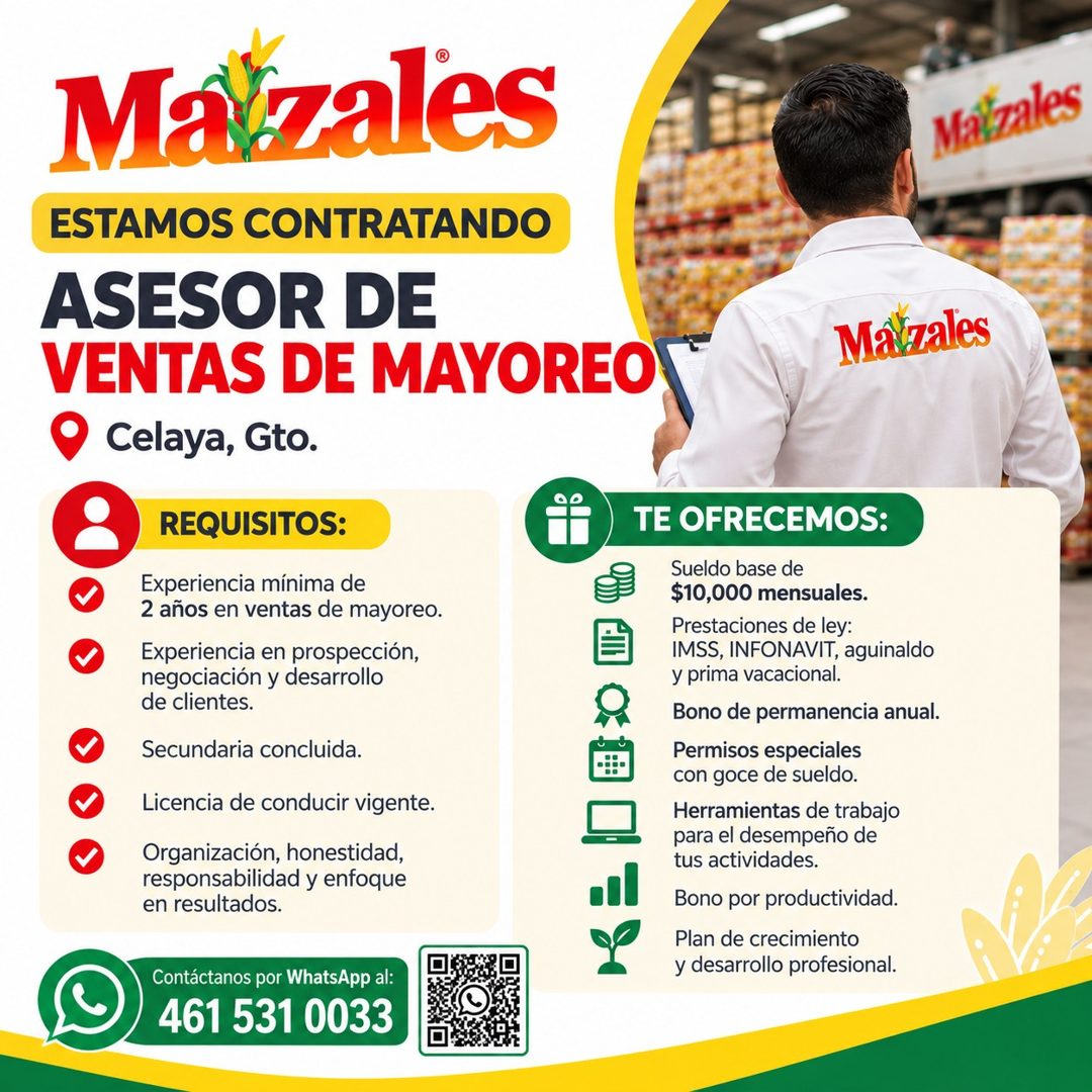 Banner del anuncio de la vacante