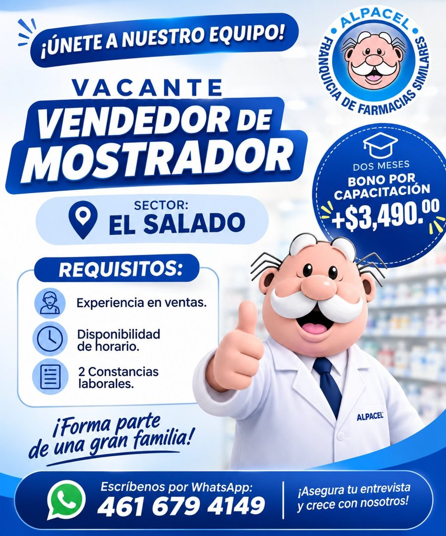 Banner del anuncio de la vacante