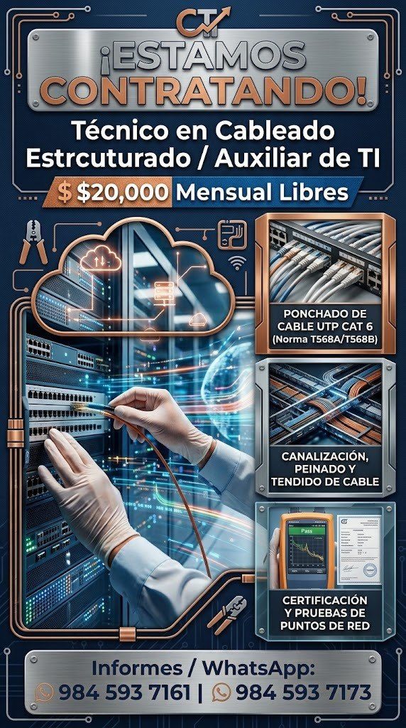Banner del anuncio de la vacante