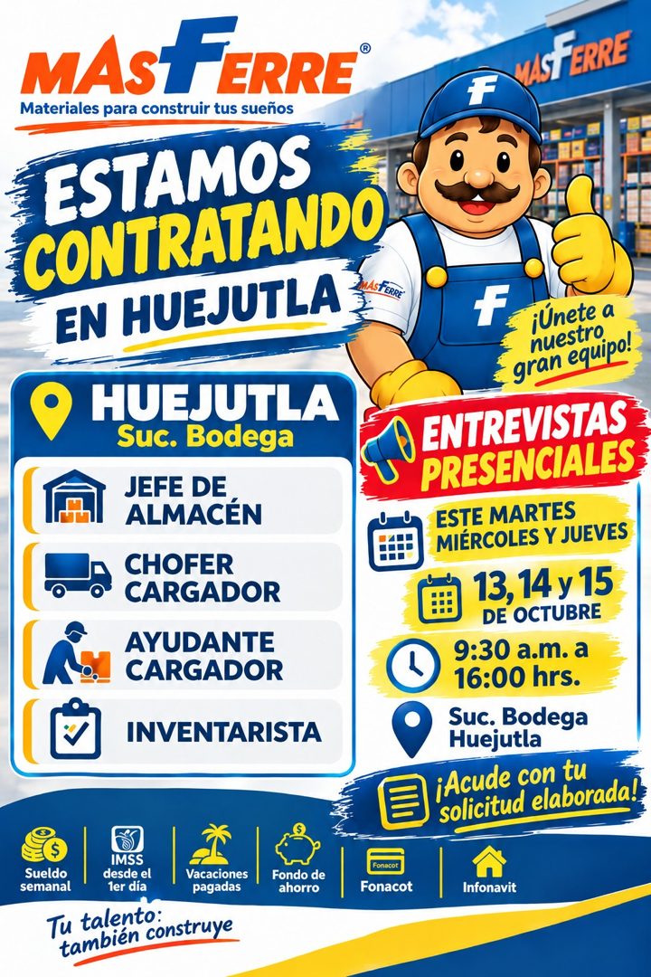 Banner del anuncio de la vacante