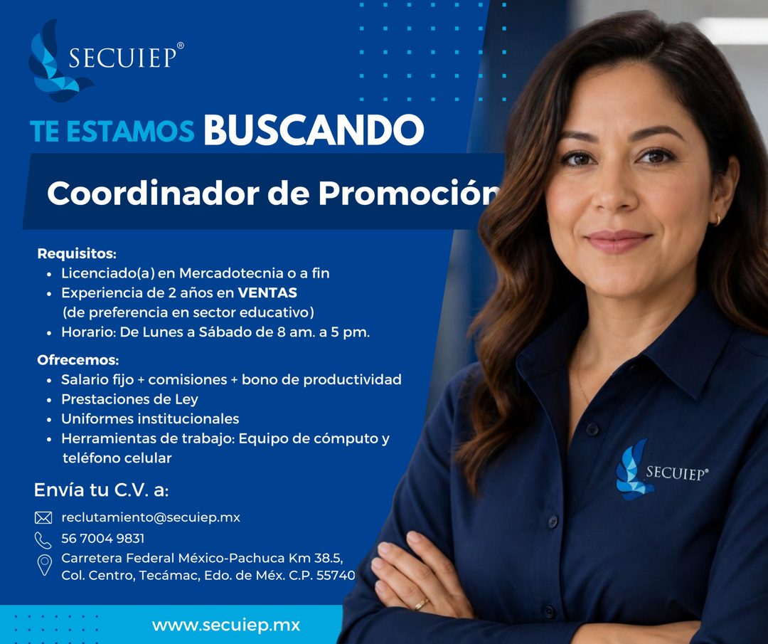 Banner del anuncio de la vacante