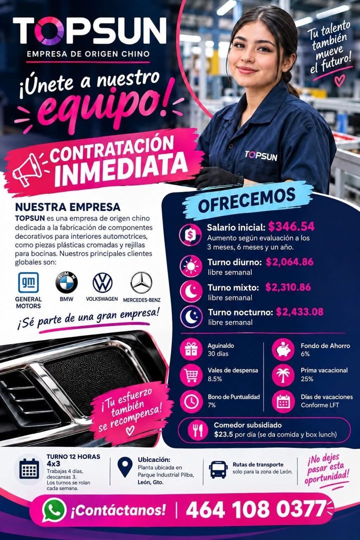Banner del anuncio de la vacante