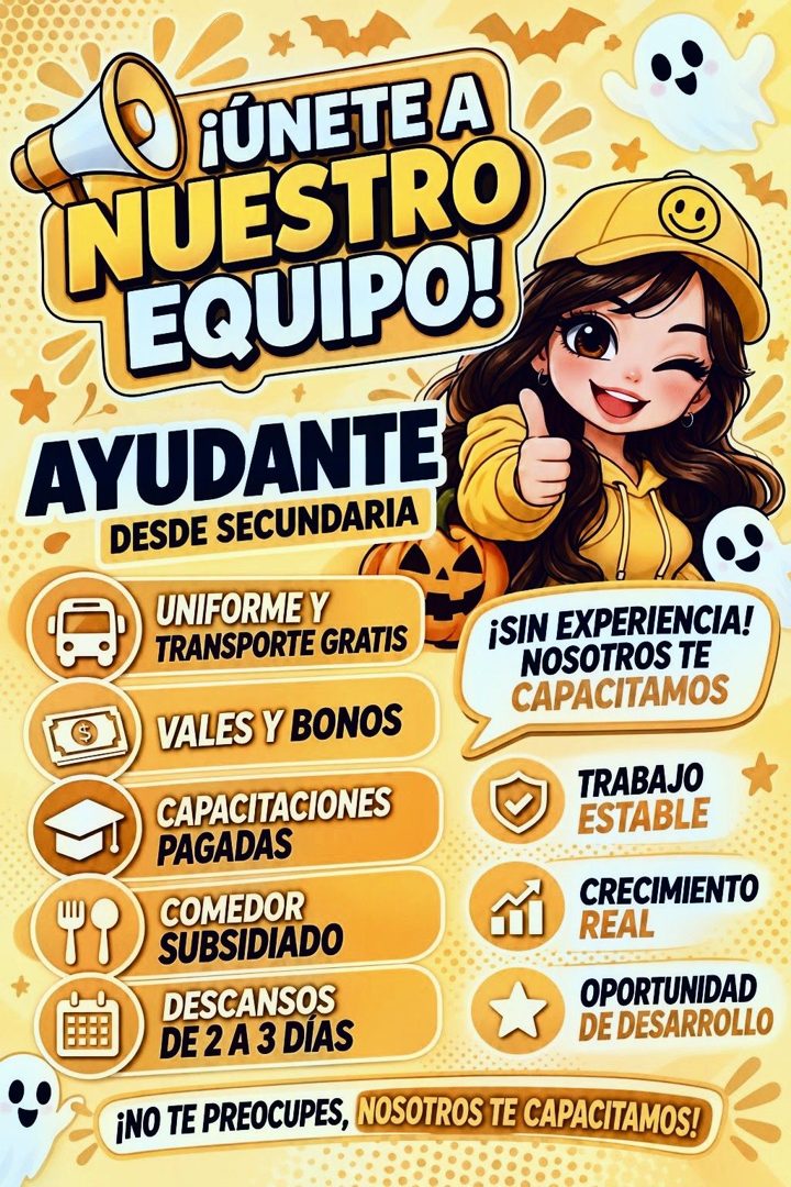 Banner del anuncio de la vacante