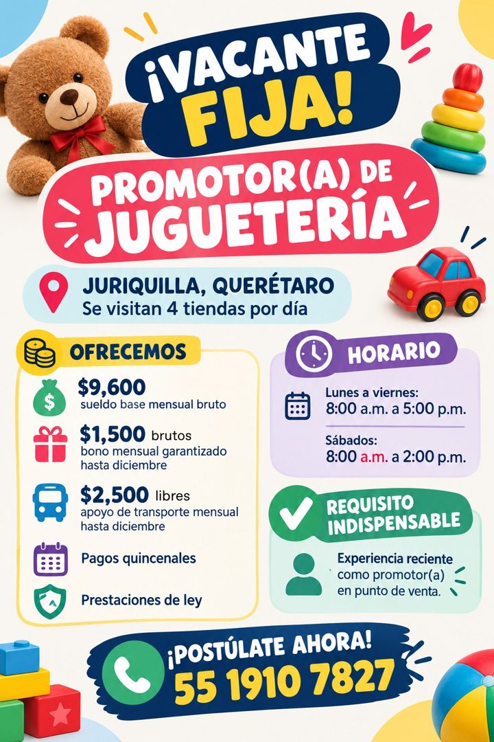 Banner del anuncio de la vacante