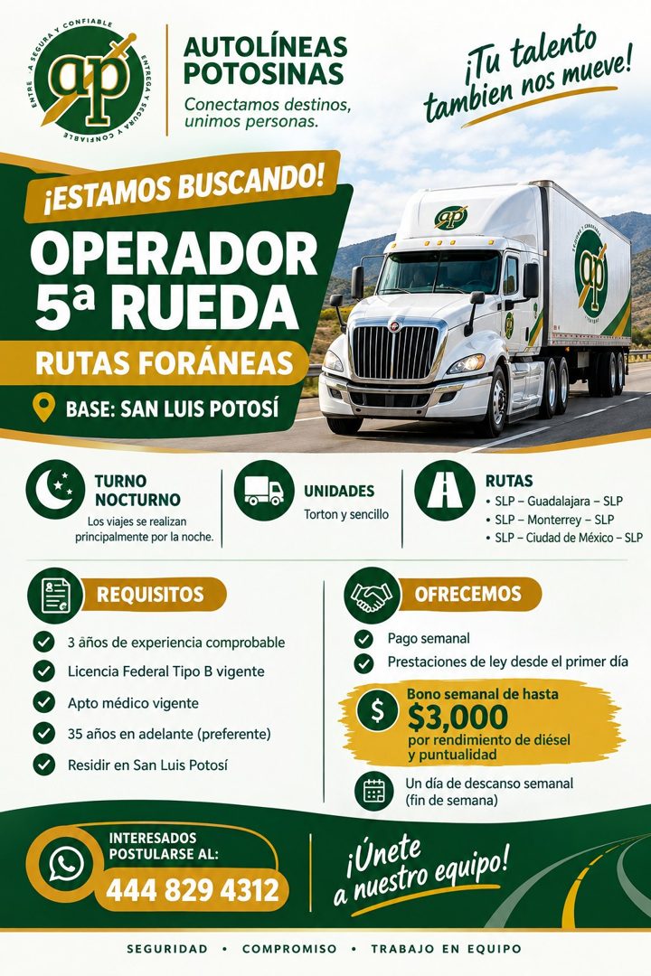 Banner del anuncio de la vacante