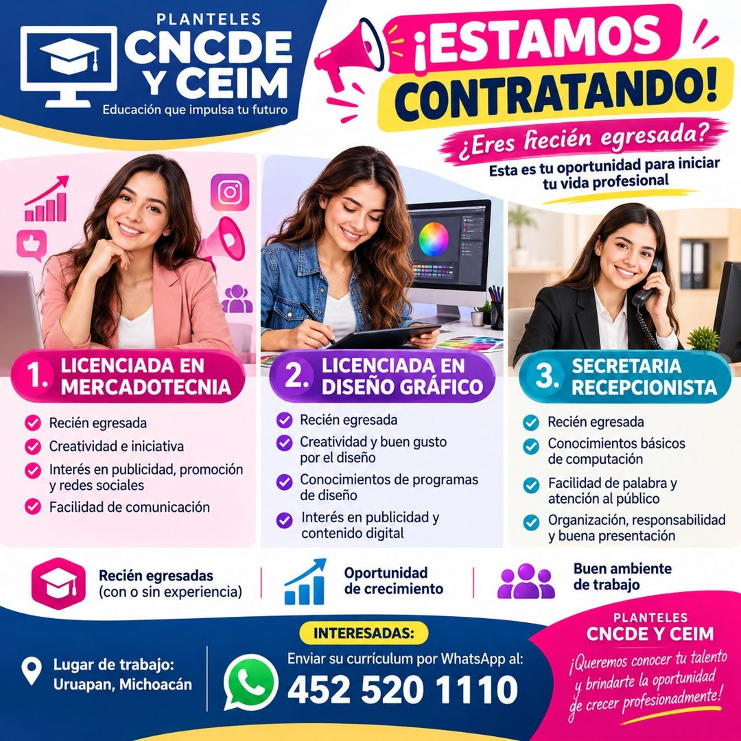 Banner del anuncio de la vacante