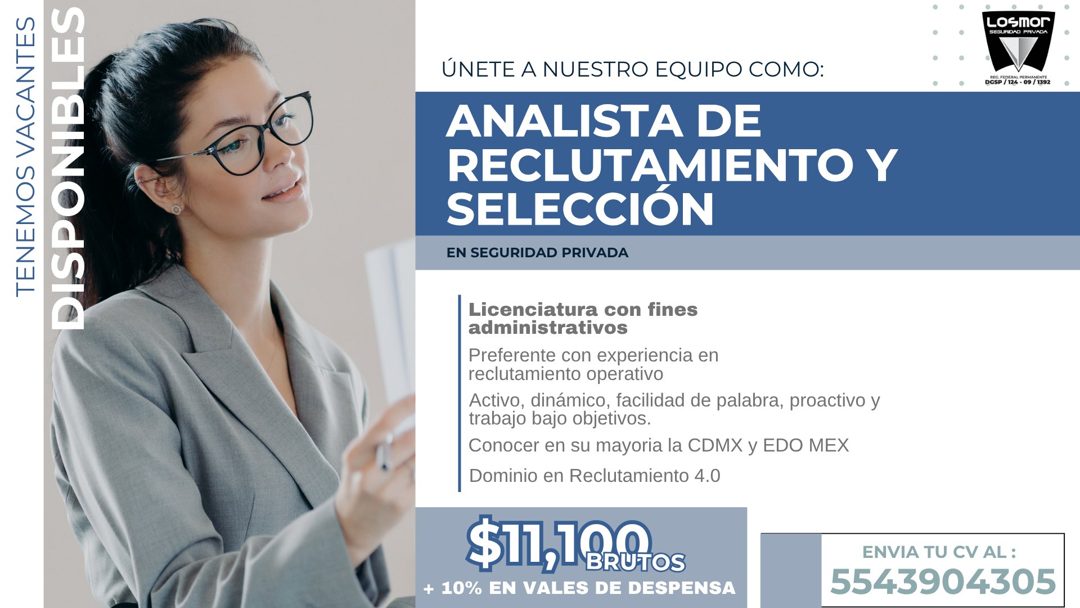 Banner del anuncio de la vacante
