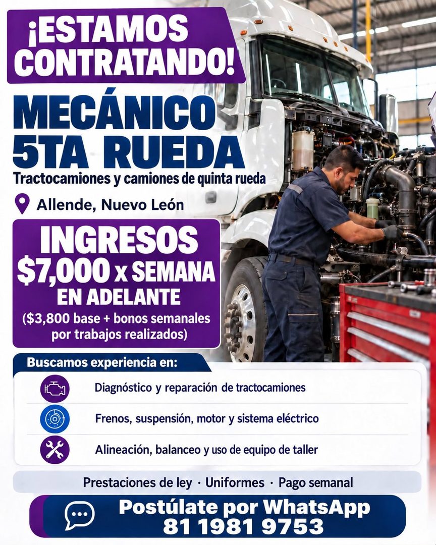 Banner del anuncio de la vacante