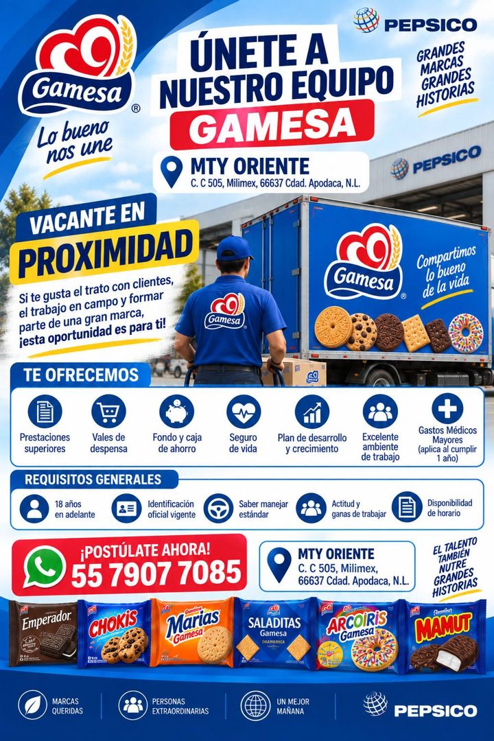 Banner del anuncio de la vacante: CO · Gamesa · Lo bueno · nos une · VACANTE EN · PROXIMIDAD · Si te gusta el trato con clientes, · el trabajo en campo y formar · parte de un