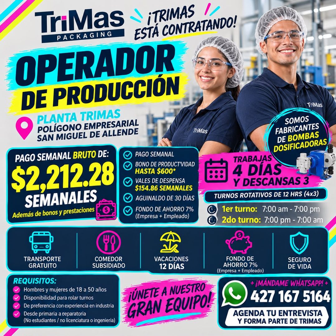 Banner del anuncio de la vacante