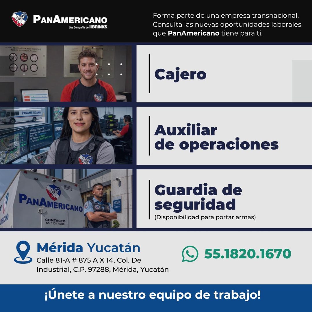 Banner del anuncio de la vacante: PANAMERICANO · Una Compañia de lIBRINKS · Forma parte de una empresa transnacional. · Consulta las nuevas oportunidades laborales · que PanA