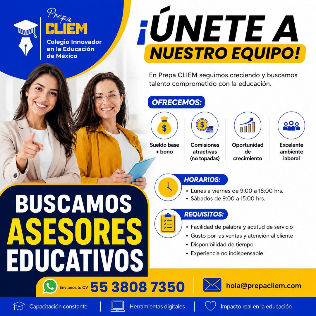 Banner del anuncio de la vacante