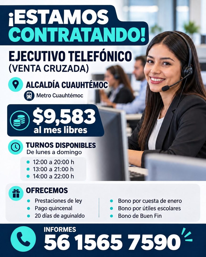 Banner del anuncio de la vacante