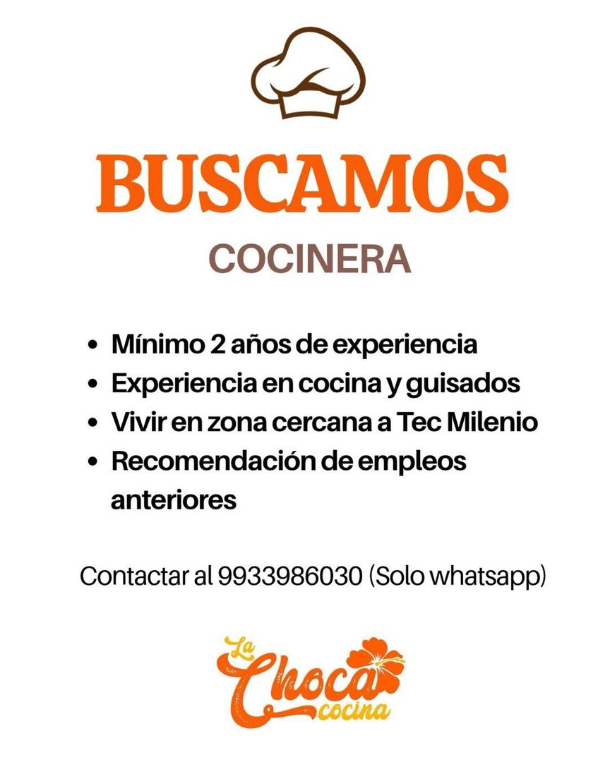 Banner del anuncio de la vacante