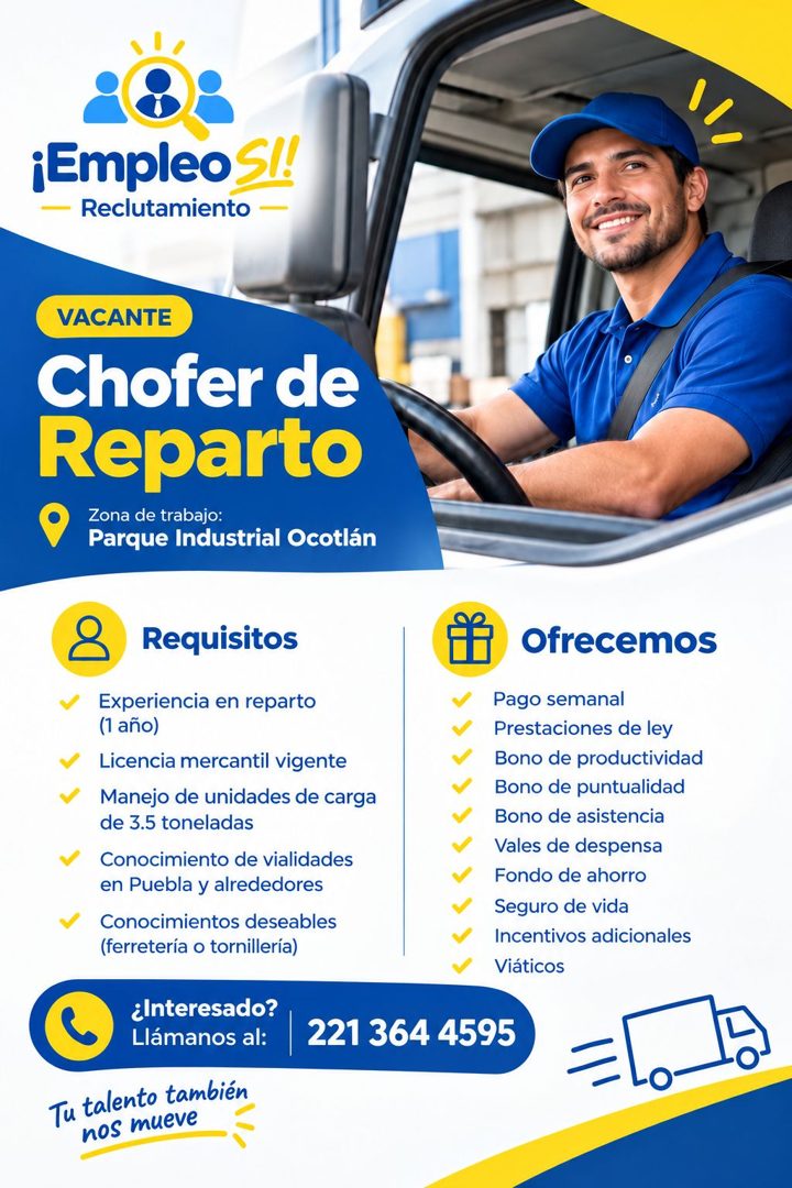 Banner del anuncio de la vacante