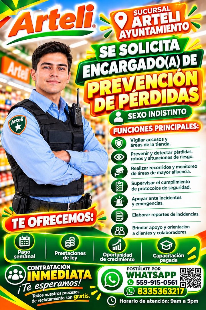 Banner del anuncio de la vacante
