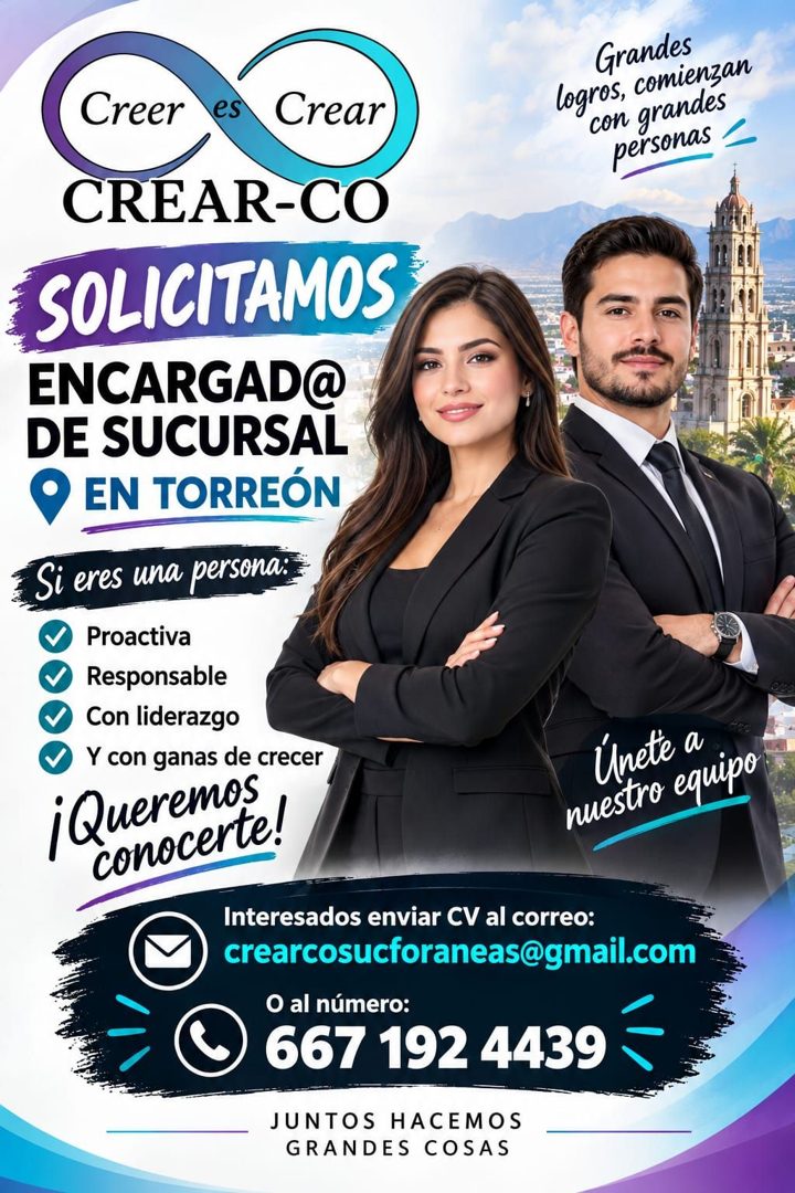 Banner del anuncio de la vacante
