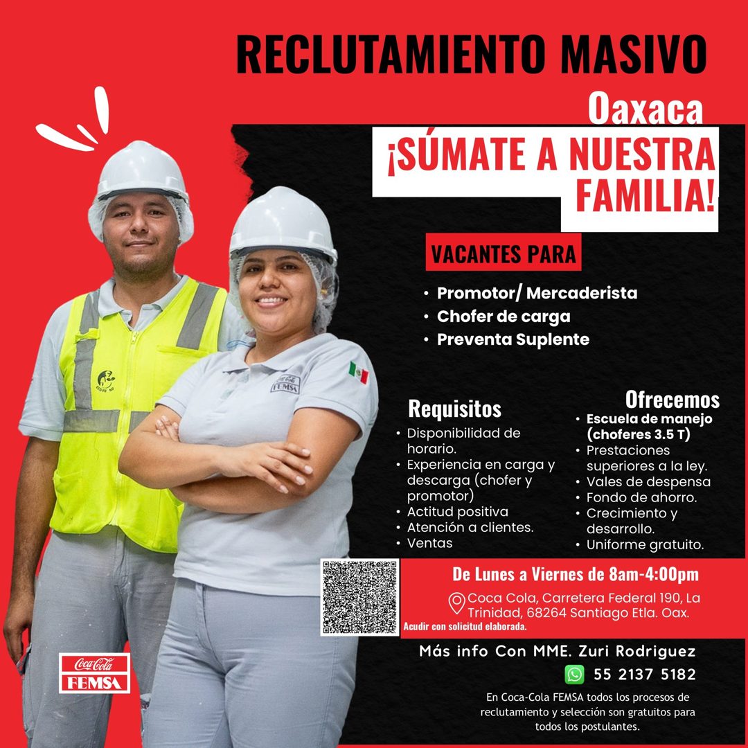 Banner del anuncio de la vacante