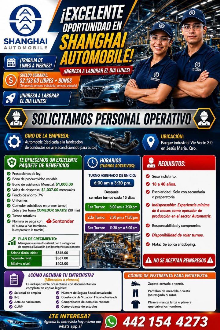 Banner del anuncio de la vacante