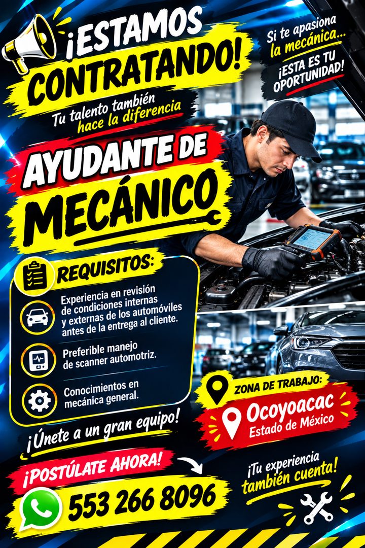 Banner del anuncio de la vacante