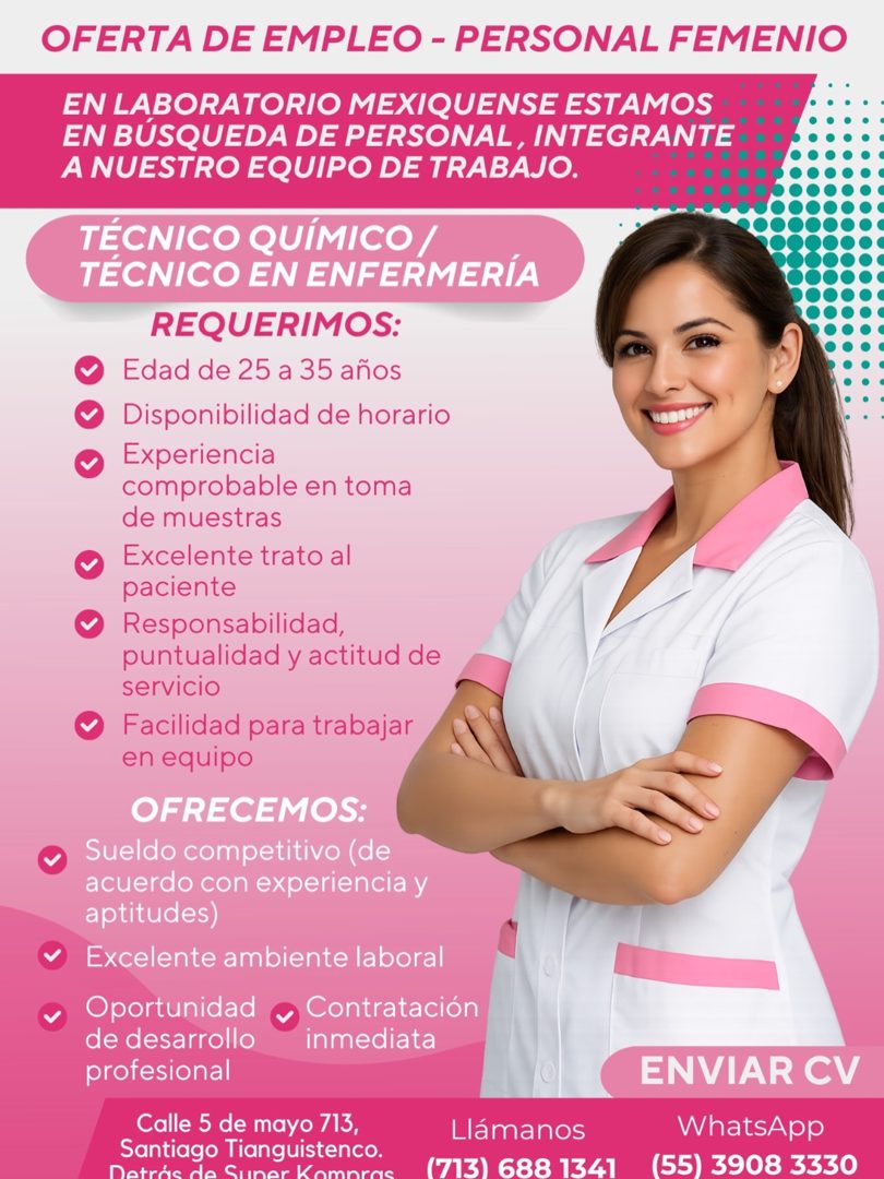 Banner del anuncio de la vacante