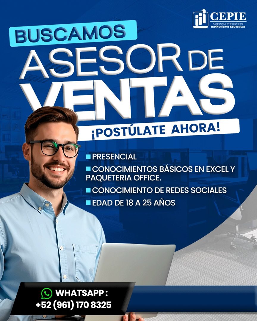 Banner del anuncio de la vacante