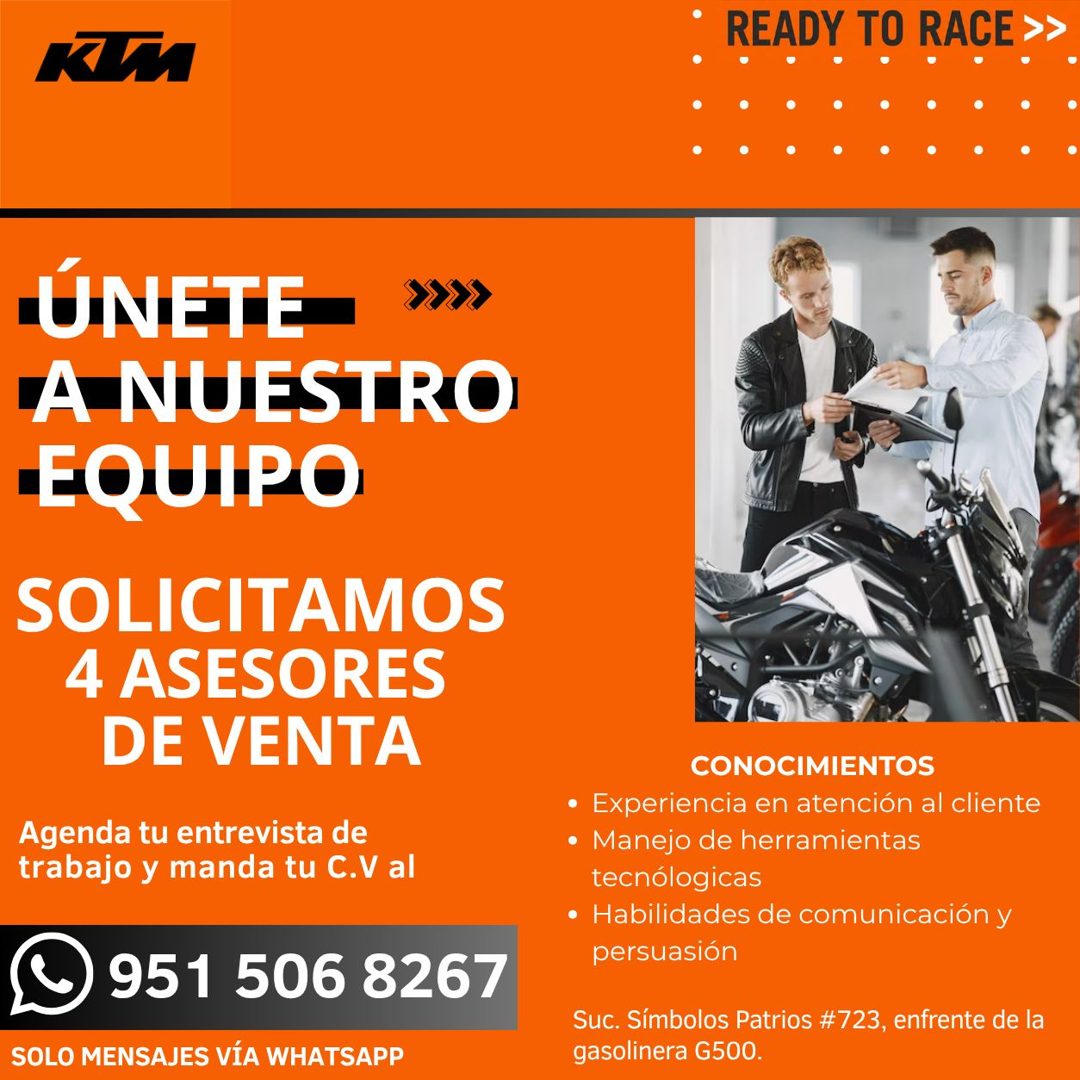 Banner del anuncio de la vacante