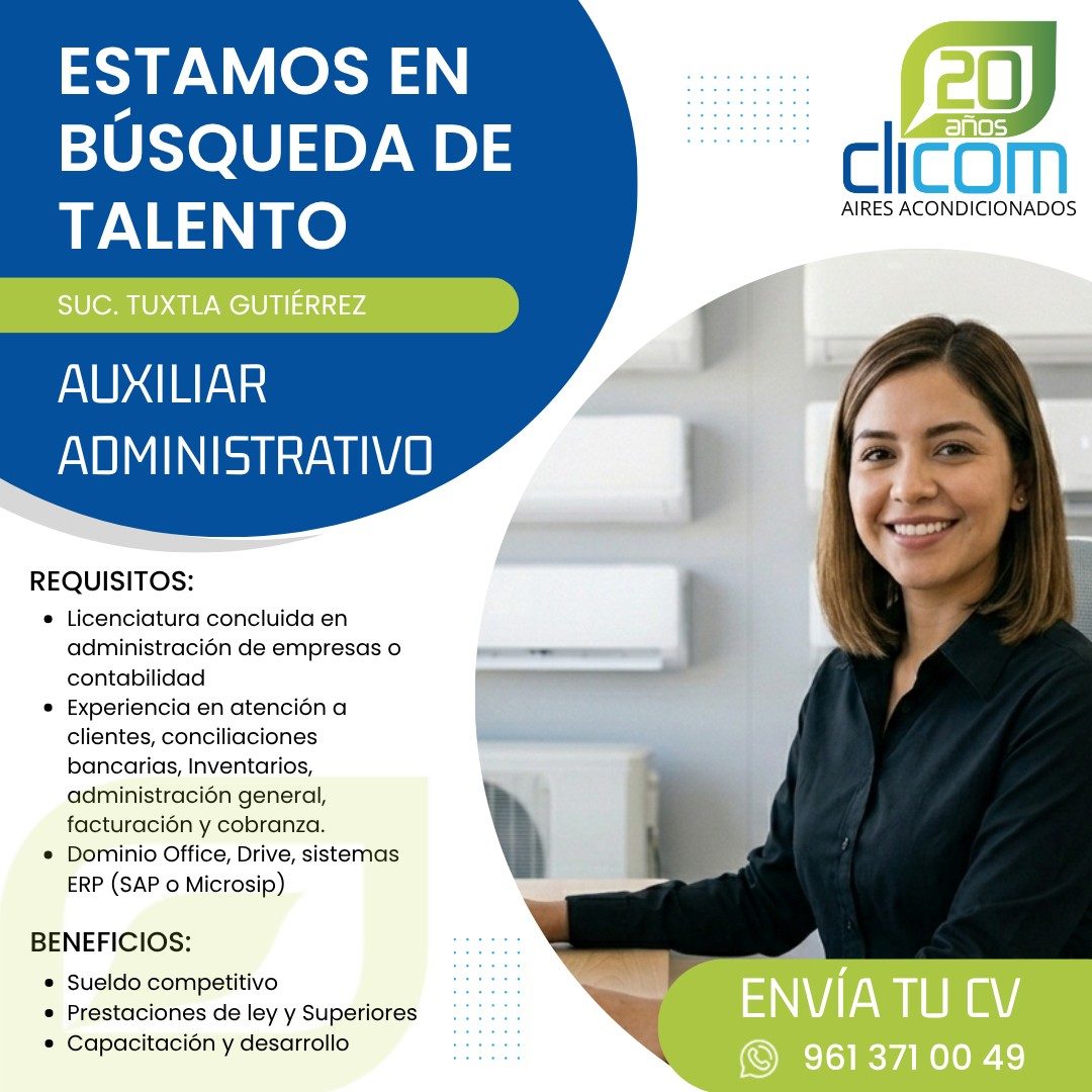 Banner del anuncio de la vacante