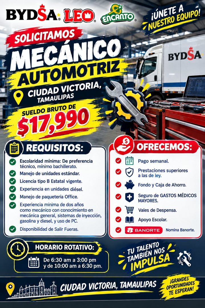 Banner del anuncio de la vacante