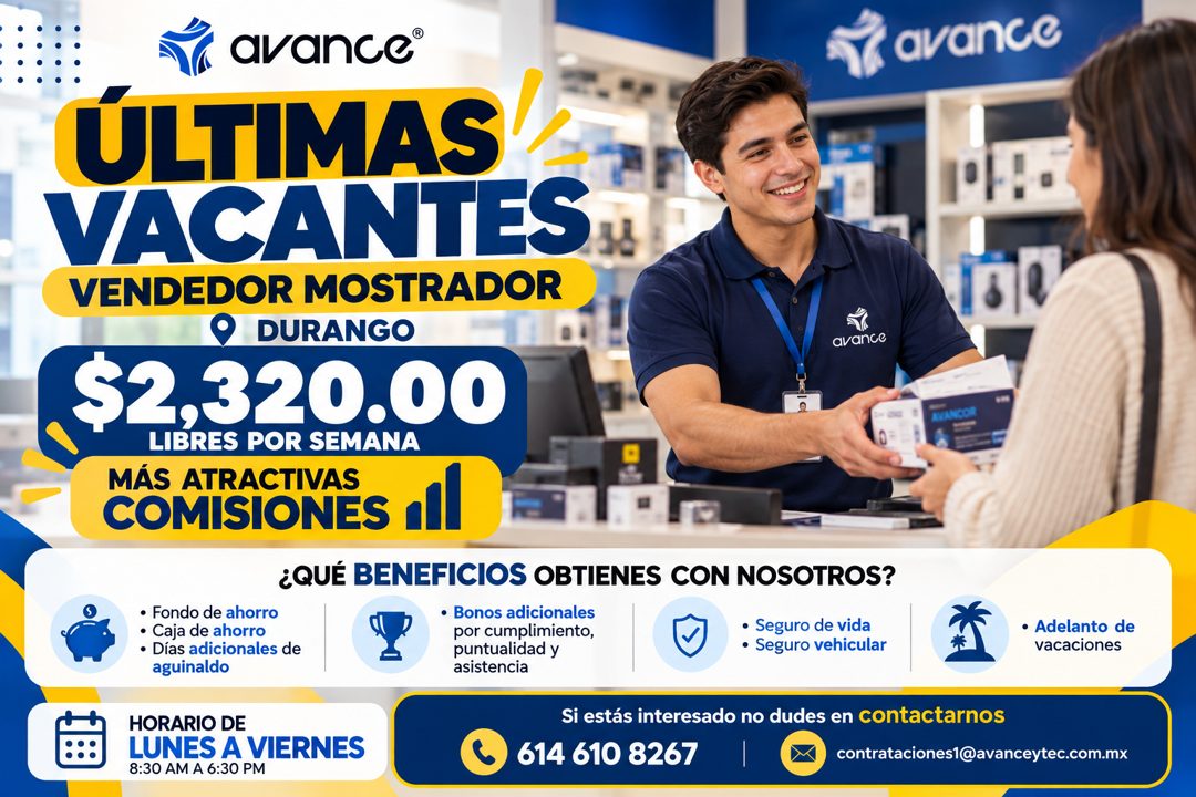 Banner del anuncio de la vacante